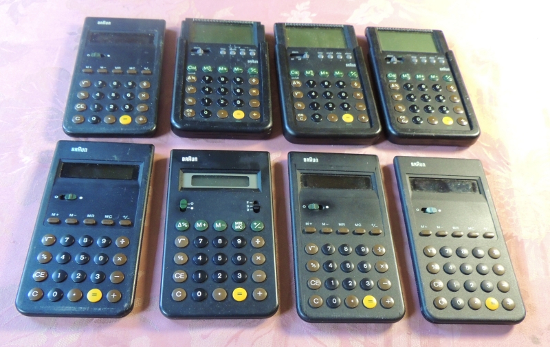 braun 8 calculators