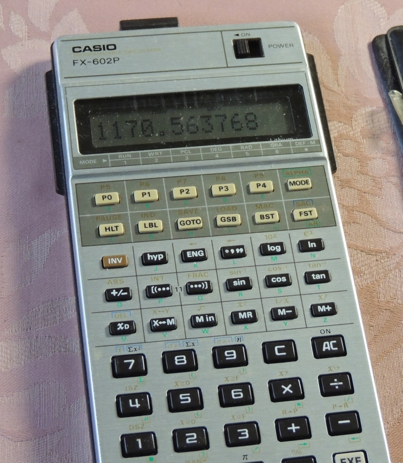 calculatormuseum casio FX 602P